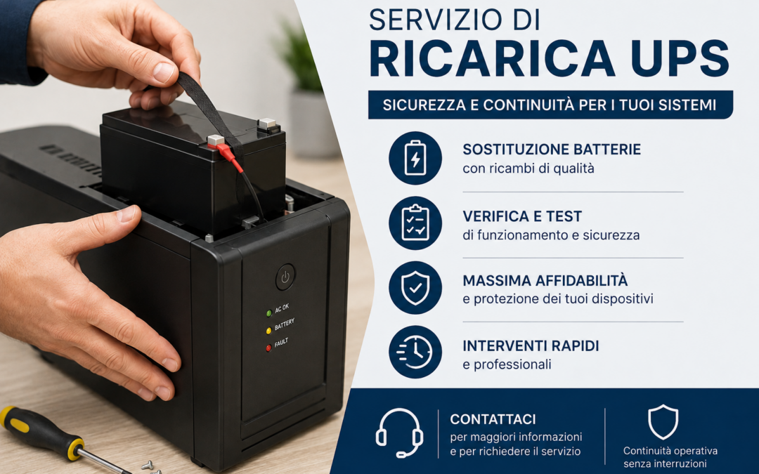Servizio sostituzione batterie UPS APC: attivazione nuovo servizio